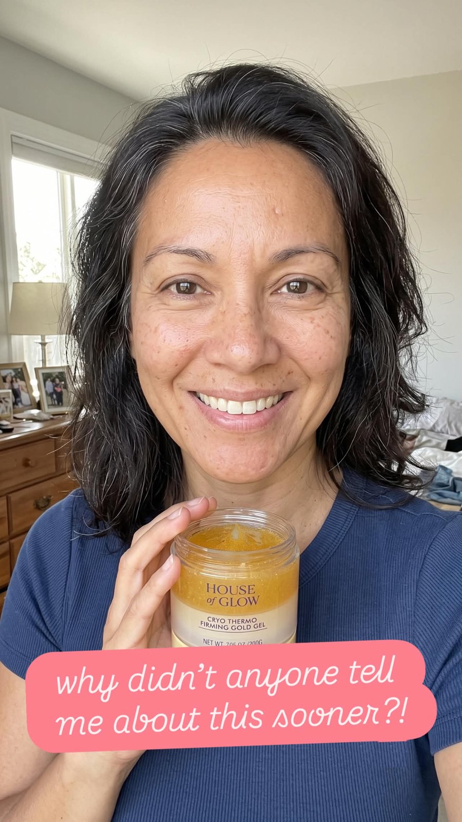 Customer holding the Cryo Thermo Gold Gel: why didn't anyone tell me about this sooner?