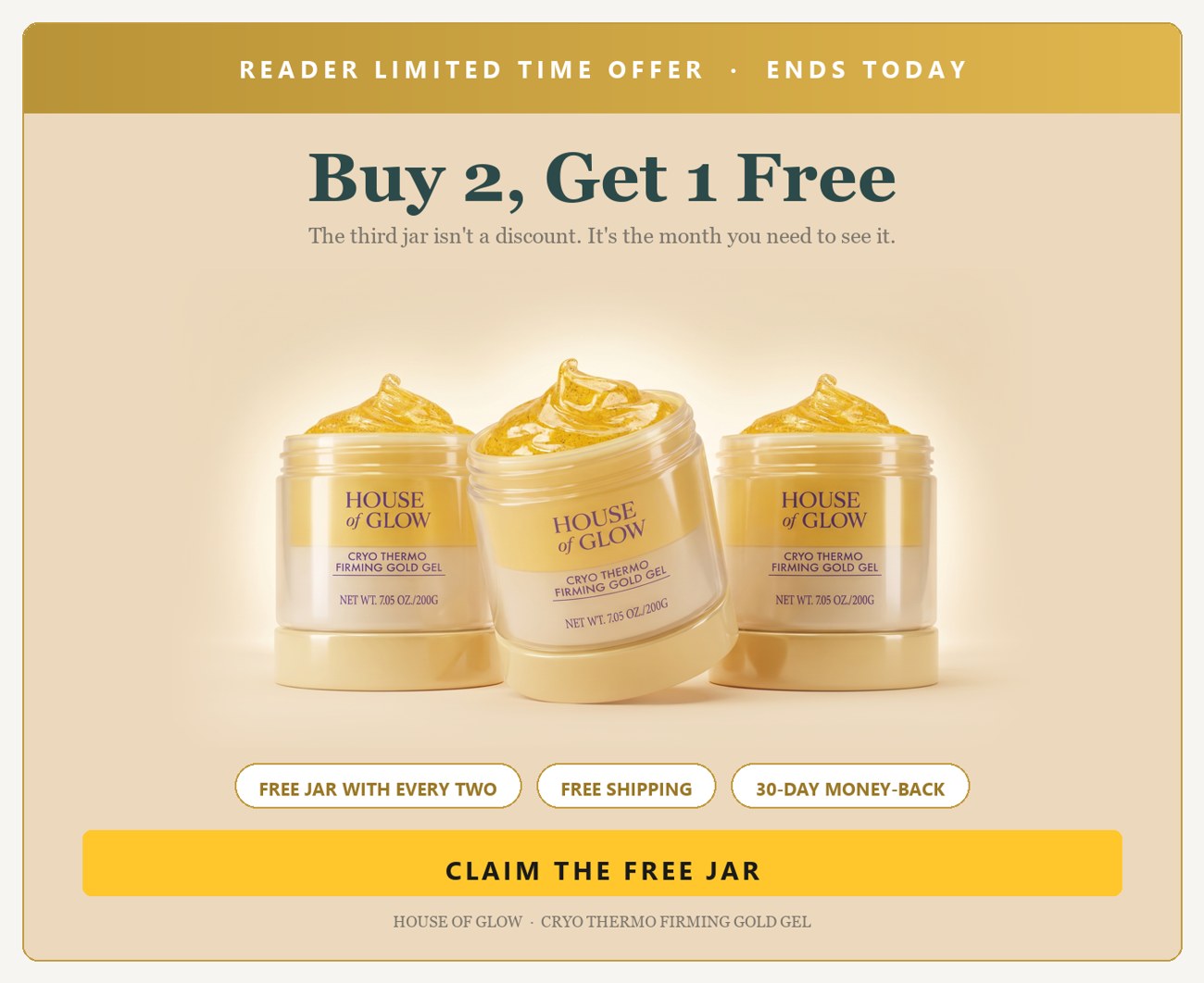 Reader limited time offer, ends today: buy 2 get 1 free, free shipping, 30-day money-back