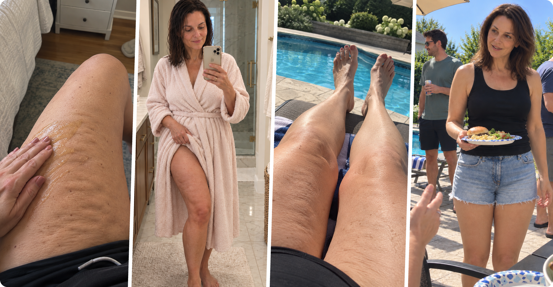 Rachel's 60-day cellulite journey timeline